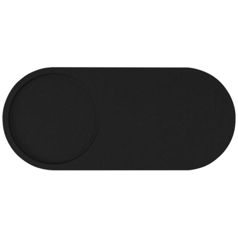 Base de carga inalámbrica con logotipo retroiluminado de 10 W y soporte para lápices de bambú "SCX.design W17"