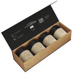 Set de 4 tazas para café de cerámica magnética SCX "Design D06"