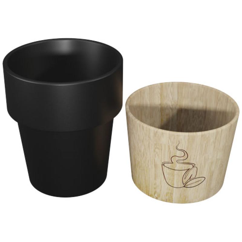 Set de 4 tazas para café de cerámica magnética SCX "Design D06"