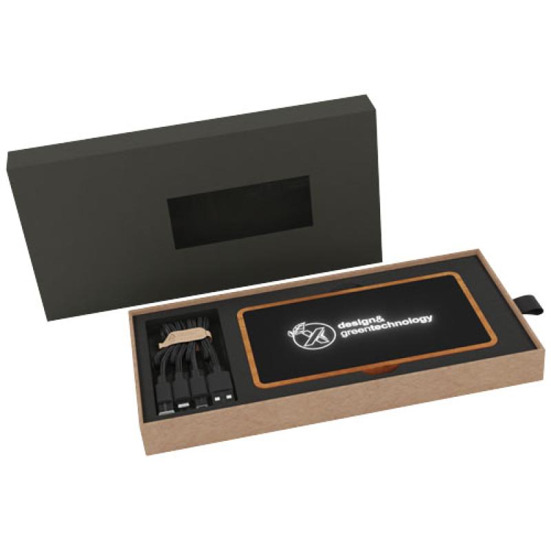 Batería externa inalámbrica de madera de 10 000mAh SCX "Design P46"