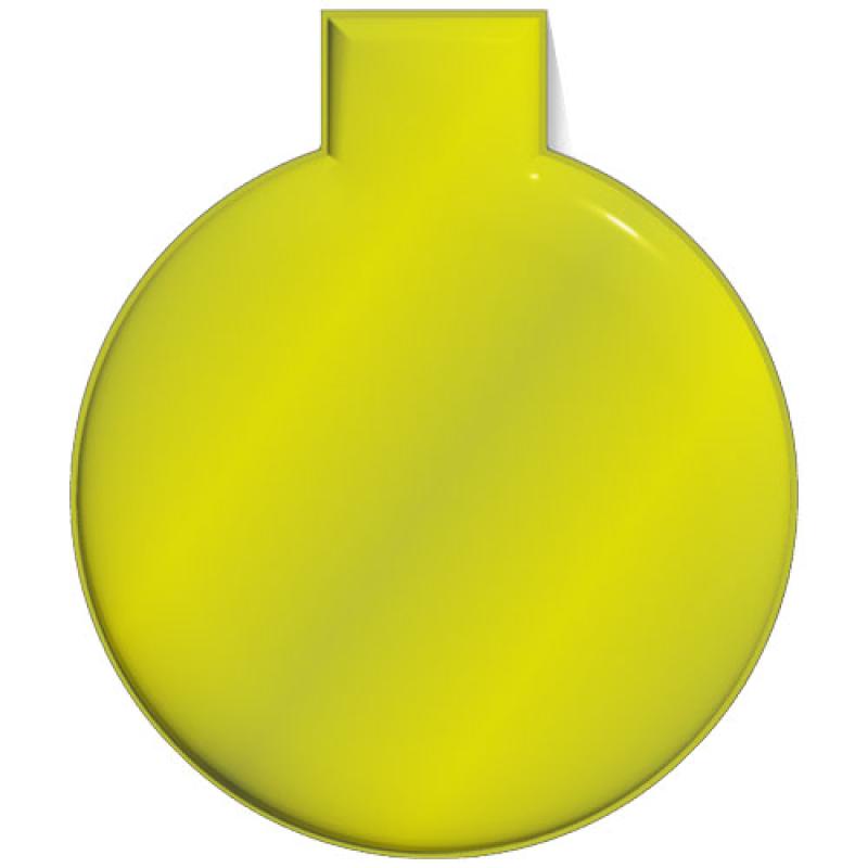 Imán de PVC reflectante redondo grande M-10 "RFX™"
