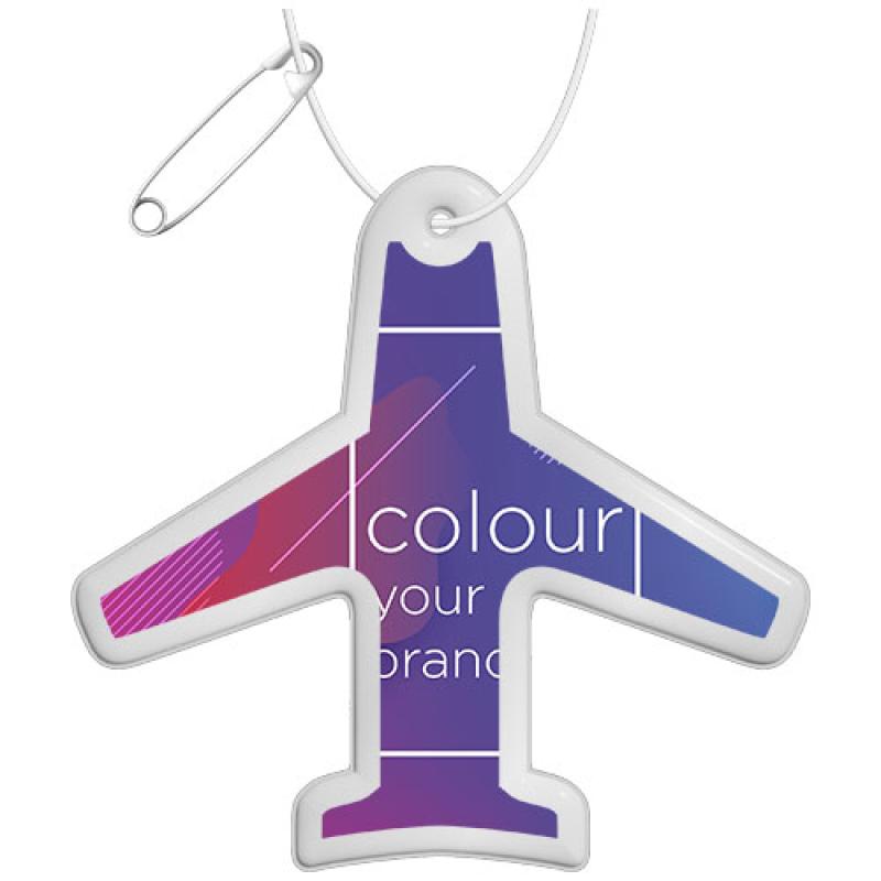 Colgante de PVC reflectante en forma de avión H-09 "RFX™"