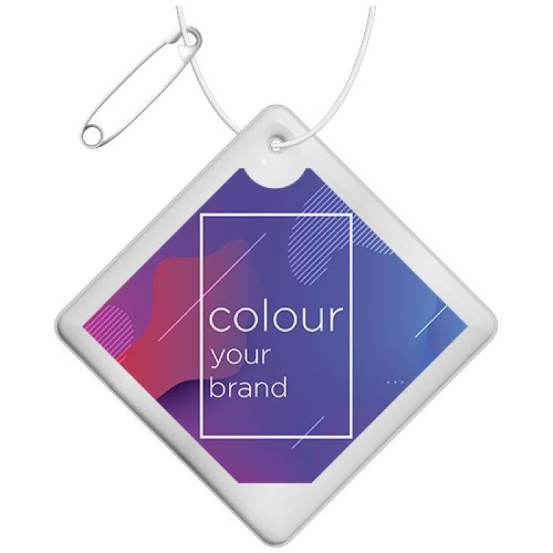 Colgante de PVC reflectante en forma de diamante pequeño H-09 "RFX™"