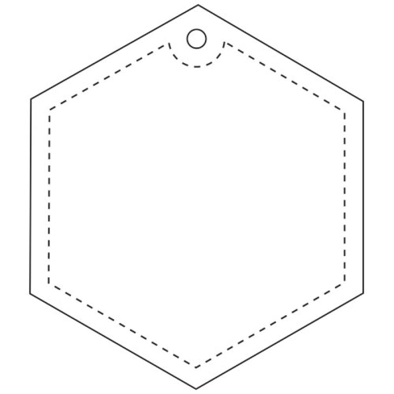 Colgante de TPU reflectante hexagonal H-12 "RFX™"