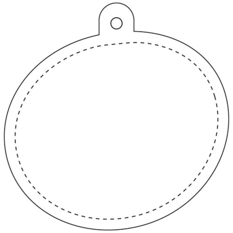 Colgante de PVC reflectante ovalado H-09 "RFX™"