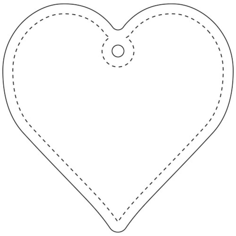 Colgante de TPU reflectante en forma de corazón H-09 "RFX™"
