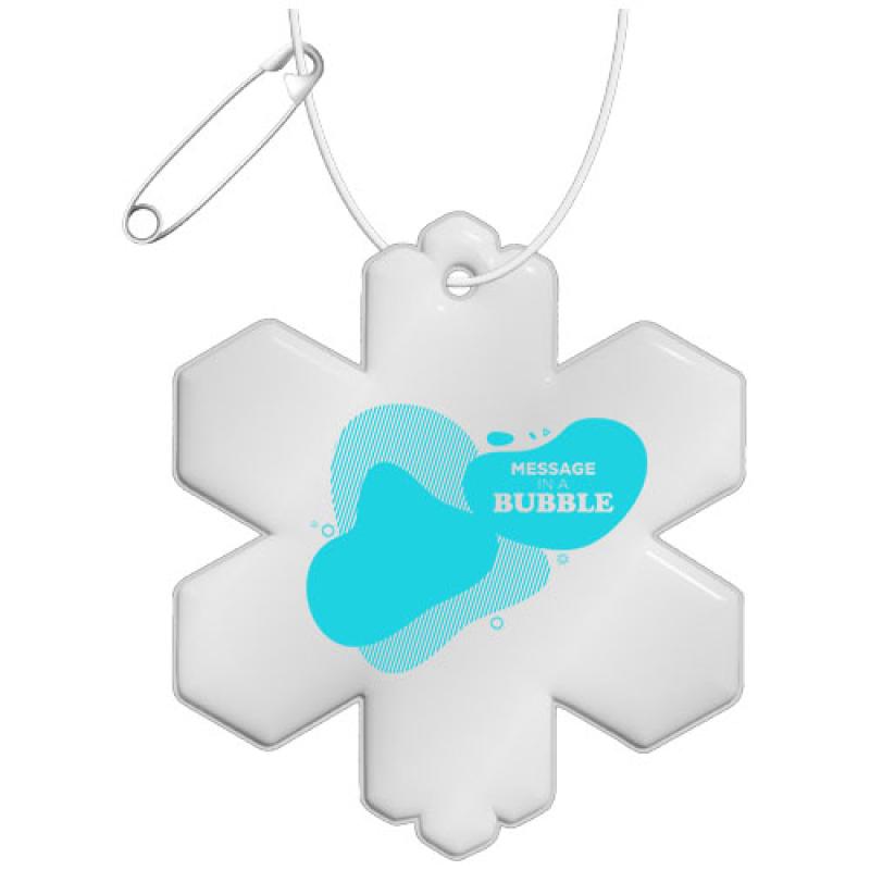 Colgante de TPU reflectante en forma de copo de nieve H-10 "RFX™"