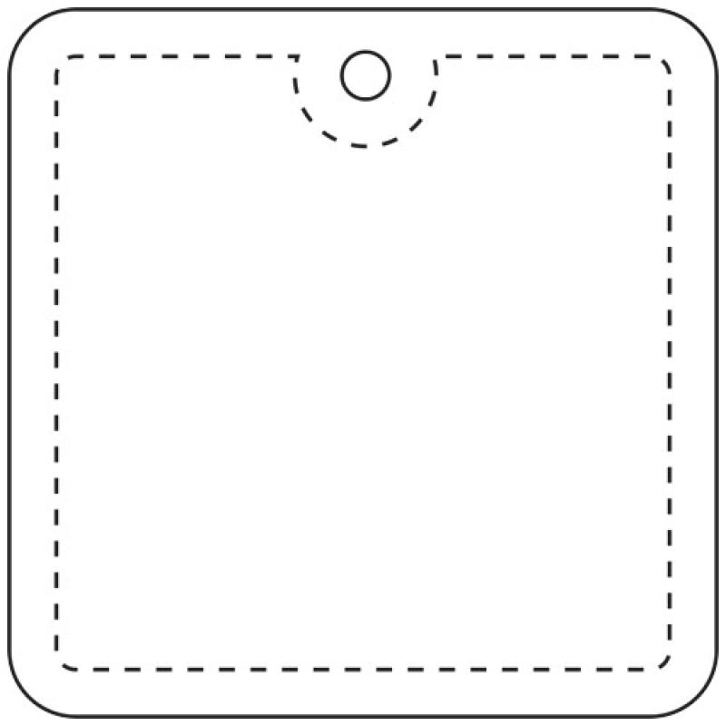 Colgante de PVC reflectante cuadrado H-20 "RFX™"