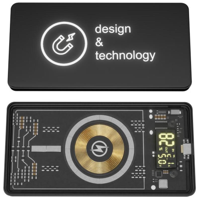 Batería externa inalámbrica magnética de 5000 mAh y 5 W "SCX.design P19"