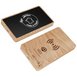 Batería externa inalámbrica de madera de 5000 mAh "SCX.design P34"