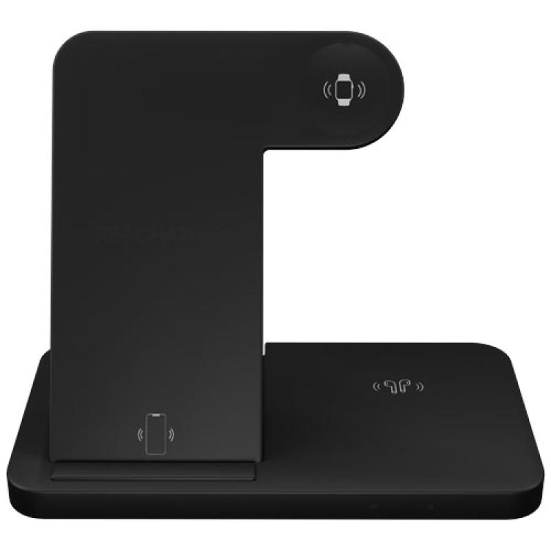 Base de carga inalámbrica 3 en 1 con soporte para teléfono "SCX.design W28"