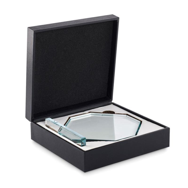 Trofeo de cristal con caja