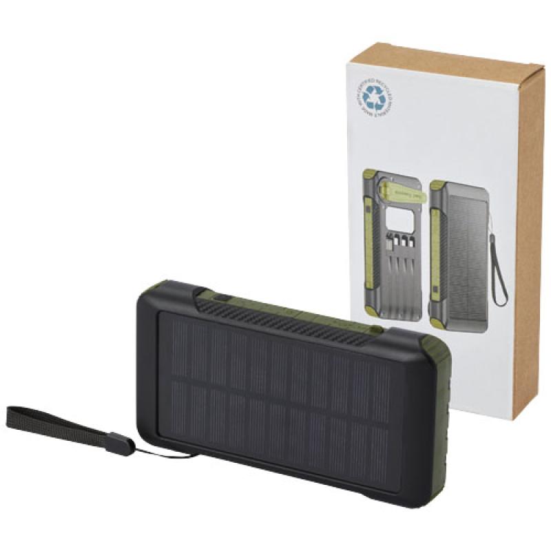 Batería externa de dinamo solar en plástico reciclado de 10 000 mAh con certificación RCS  "Soldy"