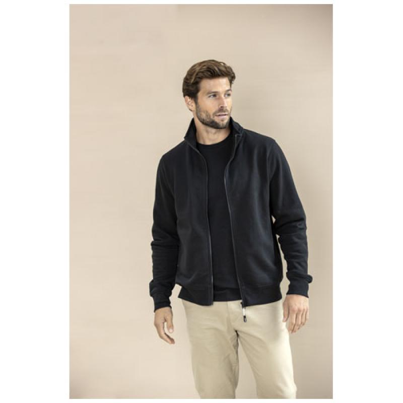 Sudadera con cremallera completa de material reciclado unisex "Galena"