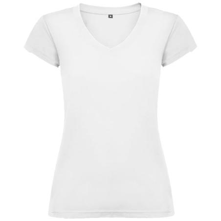 Camiseta de cuello de pico de manga corta para mujer "Victoria"