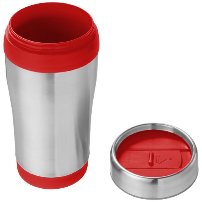 Vaso con aislamiento de acero inoxidable reciclado de 410 ml con certificación RCS "Elwood"