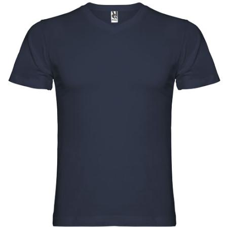 Camiseta de cuello de pico de manga corta para hombre "Samoyedo"