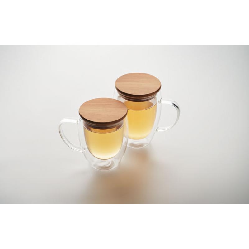 Taza borosilicato doble pared