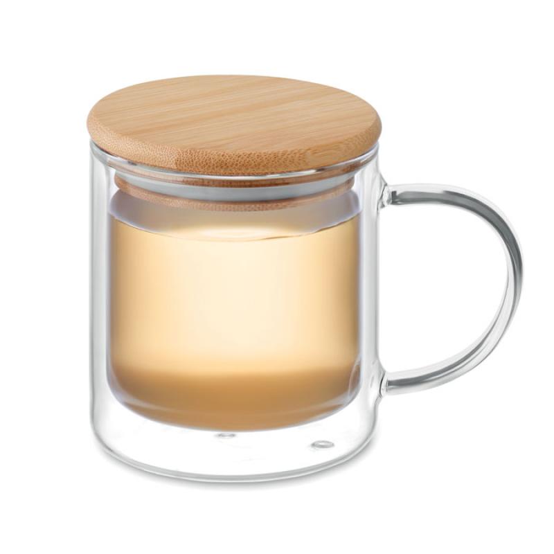 Taza borosilicato doble pared