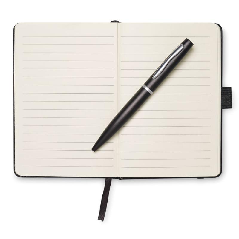 Libreta A6 con bolígrafo