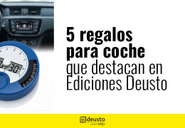 5 regalos promocionales para coche que destacan en el catálogo de Ediciones Deusto